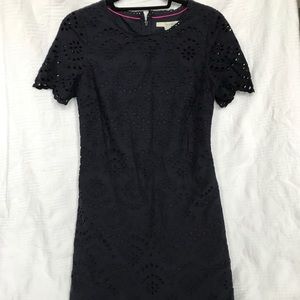 NWT Navy Boden lace shift dress